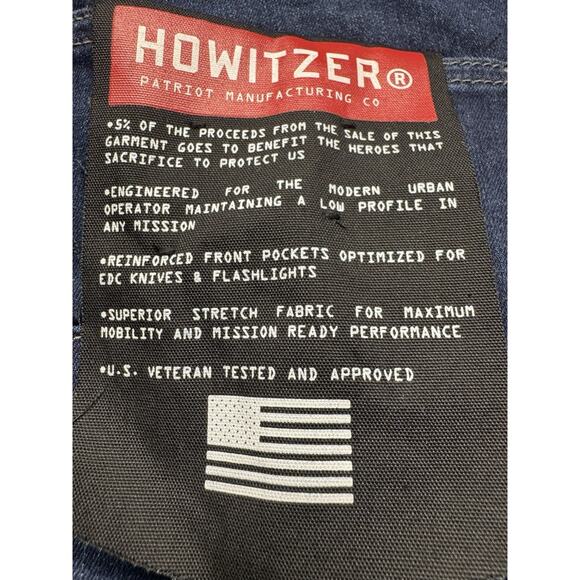 NWT Men's HOWITZER Liberty Tactical Relaxed Taper Jeans Men’s 38X34 - Picture 16 of 16
